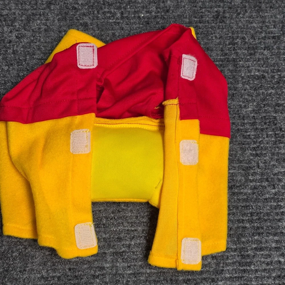 Rubies Disney‎ Winnie the Pooh Pet Costume Size Medium Red Yellow Padded Belly